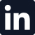 An icon depicting the LinkedIn logo in black. The logo consists of the letters ‘in’ in lowercase, enclosed within a square with rounded corners. The design is simple and recognisable, representing the professional networking platform LinkedIn.