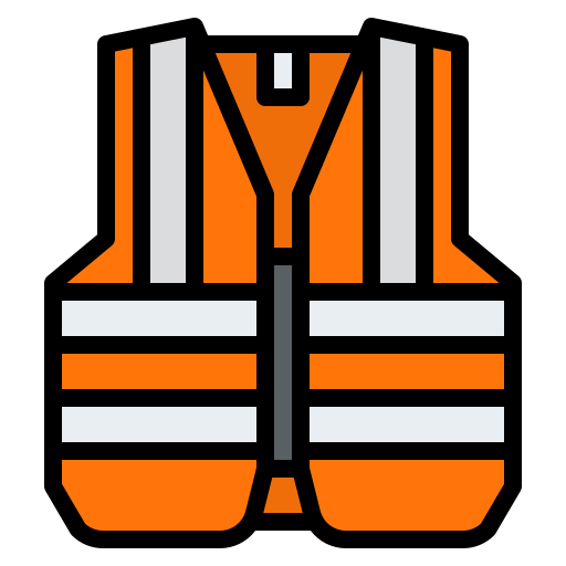 An emoji depicting a reflective safety vest. The vest is bright yellow with silver reflective stripes, designed to enhance visibility and safety. 